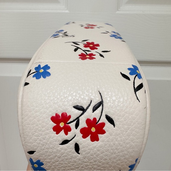 Coach Teri Floral Chalk Multi Pebbled Leather Shoulder Bag NWOT - Picture 10 of 14